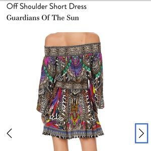 Camilla guardians of the sun off-shoulder dress
